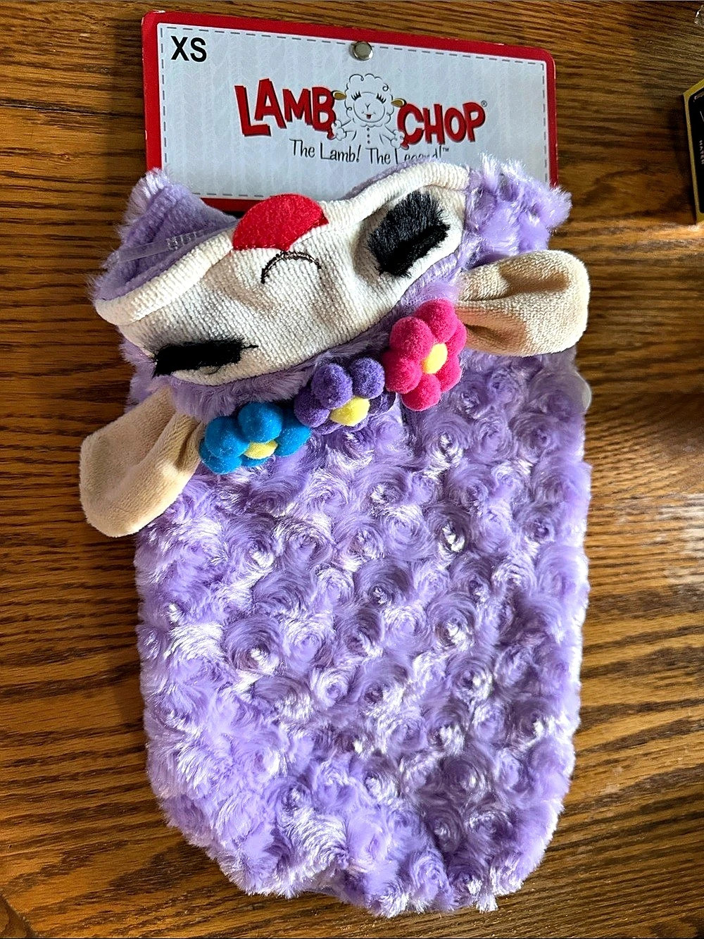 Lamb Chop dog costume Purple White XS NWT